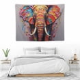 thumbnail image 3 of COMIO  Elephant Wall Art Animal Oil Painting On Canvas Poster Elephant Cubism Colorful Elephant Aesthetic R Canvas Poster, 3 of 7