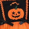 thumbnail image 4 of OJSFQUFP Girls Skirt Halloween Girl Dress Pumpkin Print Long Sleeve Sweet Performance Puff Dress, 4 of 8