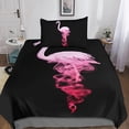 thumbnail image 5 of D pour Garçons Filles avec Housse de Couette Flamants Roses, Rose, Animal, Pièces, Simple, 5 of 5