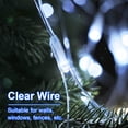 thumbnail image 3 of Outdoor Christmas Net Lights, 4.9FT x 4.9FT 96 LED Fairy String Light with 8 Lighting Modes, Connectable Light for Garden Tree Bushes, Holiday Wedding Party Decorations Cool White, 3 of 9