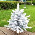 thumbnail image 6 of Cedar Mini Flocked Christmas Tree, PVC Small Tree For Holiday Tabletop Displays, Shelves, Or Mantels, Perfect Christmas Decoration To Add Festive Charm And Seasonal Cheer To Any Room, 6 of 8