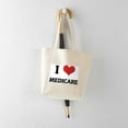 thumbnail image 5 of CafePress - I Love Medicare Tote Bag - Unisex Canvas Tote Bag, Beige, 1-Piece, 5 of 7
