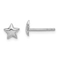 thumbnail image 1 of 925 Sterling Silver Star Childrens Stud Earrings Ball Button Celestial, 1 of 6