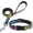 Leopard Print, variant on Dog Collar and Leash Set for Small Dogs, Adjustable Soft Puppy Collar with Quick Release Buckle, 5FT Heavy Duty Nylon Matching Leash for Boy Girl Chihuahua, Yorki, Bulldog, Green S