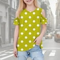 thumbnail image 2 of Zpanxa T-Shirts pour Tout-Petites Fille Imprimé Décontracté Manches Courtes Col Rond Haut Mode avec Coton 5 Ans, 2 of 7