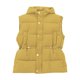 thumbnail image 4 of Gibobby Chalecos de invierno para mujer, Chaleco acolchado impermeable sin mangas para mujer, cuello alto con cierre(Amarillo,XG), 4 of 5