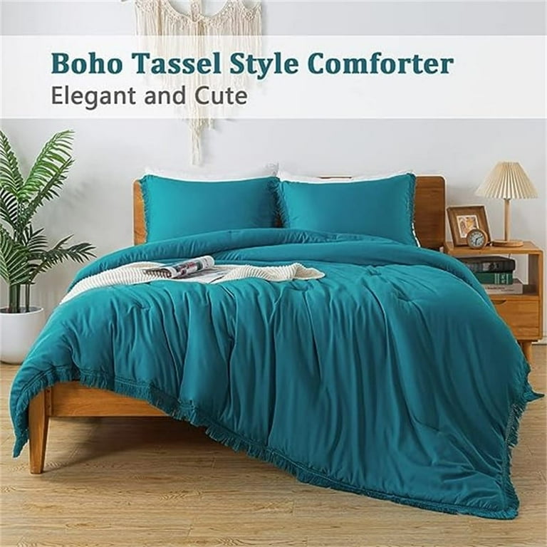 Bedding Comforter Set Turquoise 3 Piece California King