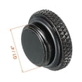 thumbnail image 2 of Uxcell Computer Water Cooling Plug Fitting G1/4" Black for PC Water Cooling Systems with O-Ring Pack of 6, 2 of 5