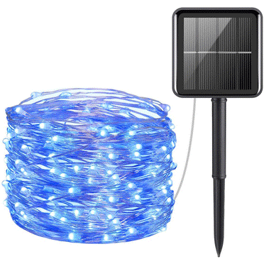 Juhefa Solar String Flower Lights 50 LED, Waterproof Fairy Light ...