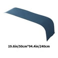 thumbnail image 3 of Matoen Bed Runner Solid Breathable Modern Bedding Scarf Protection for Bedroom Hotel, Blue 19.7 x94.5 Inches for Bed, 3 of 6