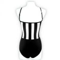 thumbnail image 4 of Babysbule Womens Swimsuits Clearance Women's Bikini Striped Slim One-piece Swimsuit, 4 of 6