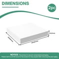 thumbnail image 6 of ROFIELTY Premium Upholstery Foam Padding, Firm High Density Replacement Seat Cushion for Benches, Boats & Dining Chairs, 2-Pack, 24" x 24" x 2", White, 6 of 6