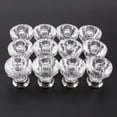 thumbnail image 3 of 12 Diamond Crystal Glass Cabinet Knob Cupboard Drawer Pull Handle, 3 of 9