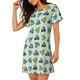 thumbnail image 2 of Fotbe Lighthouse Bata de Dormir para Mujer con Estampado, Camisón de Algodón de Manga Corta, Ropa de Dormir Casual, 2 of 6