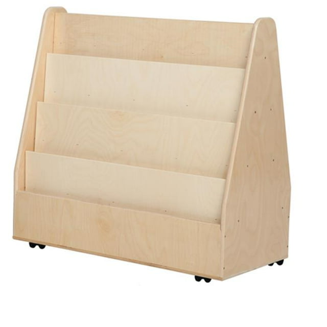 Contender C34230F-C5 Contender Mobile Double Face Livre Affichage&44; Assemblé avec Roulettes