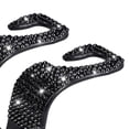thumbnail image 5 of de cristal brillante para asiento trasero de coche, colgador de asiento para mujer, ahorro de espacio para los ojos. Negro kusrkot Suspensión de reposacabezas de coche, 5 of 5