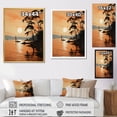 thumbnail image 4 of Designart "Golden Sunrise formd I" Nautical & Beach Canvas Print, 4 of 5