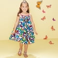 thumbnail image 2 of Fashion Toddler Girls Dress Child Sleeveless Butterfly Cute Prints Summer Beach Princess Trendy Fit Clothes Lovely New Daily Wear Elegant Casual Dresses, 2 of 9