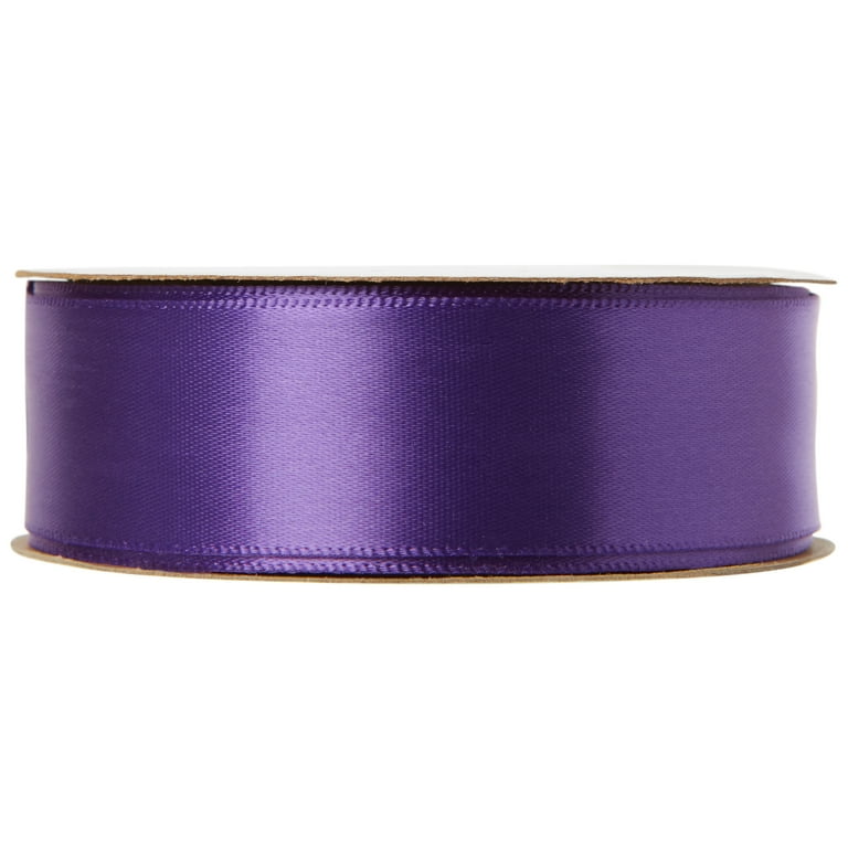 Offray Ribbon Purple Polyester Ribbon, 3.25