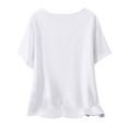 thumbnail image 5 of Plebaso Hauts d'Été pour Femmes Manches Courtes Col Rond T-Shirts Confortables Blouses Amples pour Femmes, 5 of 5