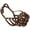 Brown, variant on Secure Leather Mesh Basket Dog Muzzle #14 Black - Boxer, English Bulldog (Circumference 13", Snout Length 3")