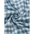 thumbnail image 3 of sogami Men's Plaid Oxford Shirt Casual Long Sleeve Button Down Shirt, 3 of 5