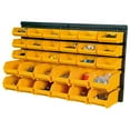 thumbnail image 2 of vidaXL 32 Piece Yellow Black Storage Bin Kit with Wall Panels, 2 of 7