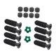 thumbnail image 2 of Tabla 8pcs Table Reemplazo de Fútbol Reemplazo de Fútbol Accesorios de Fútbol con 2 Fútbol Americano Pequeño Reemplace Piezas Mango de Manejo de Futbo Balones de fútbol, 2 of 8