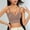 Coffee, variant on Push up Bras for Women Plus Size Thin Strap Adjustable Straps Push Up Side Gathering Breathable Solid Color Daily Lingerie