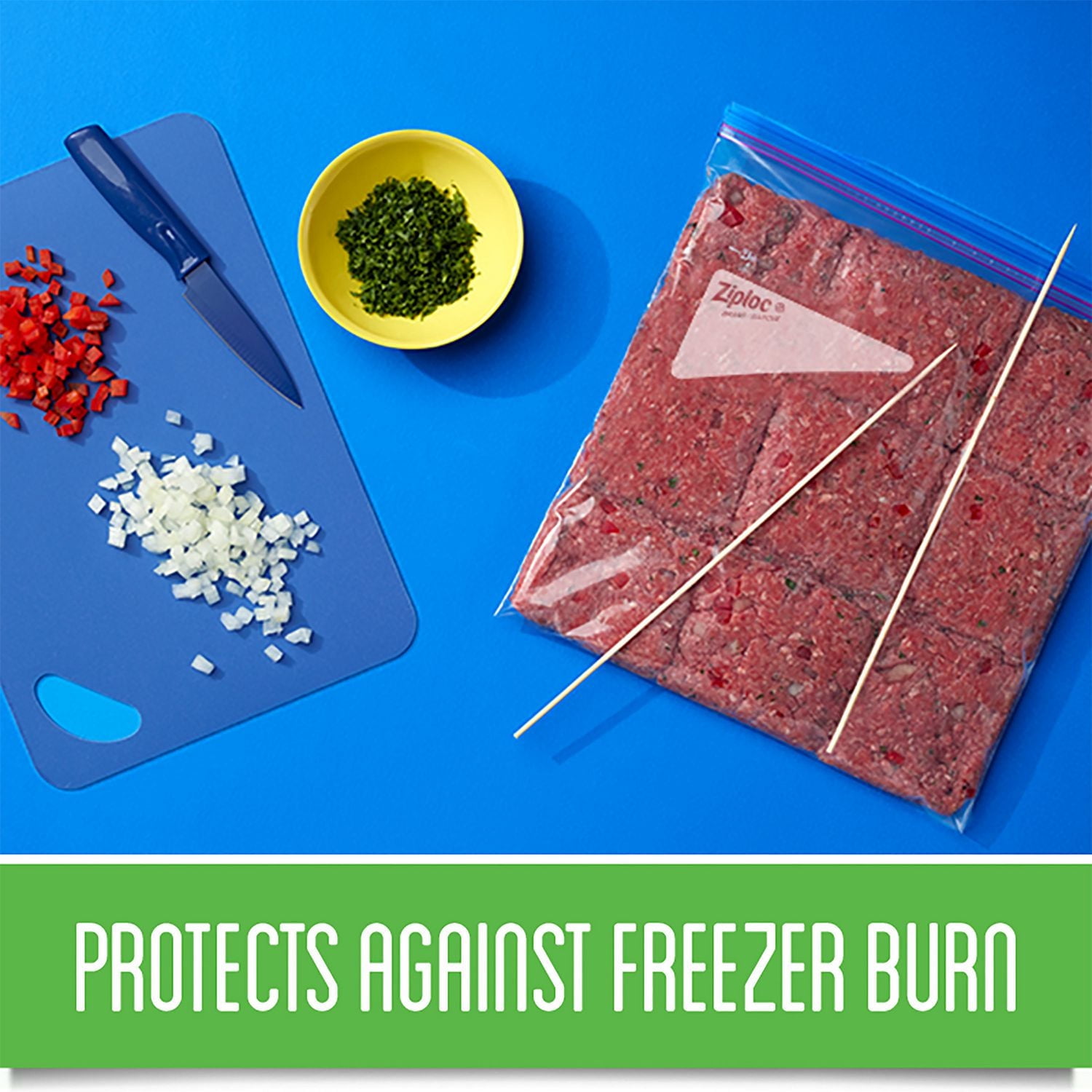 Ziploc Freezer Bags Medium 3 Pack, 3 x 34 Bags