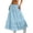 Light Blue, variant on Arlun Women's Boho Eyelet Embroidery Maxi Skirts Elastic High Waist A-Line Summer Casual Beach Long Skirt Loose Fit Solid Color Ruffle Tiered Flowy Beach Vacation Skirts 2026 White one Size