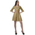 thumbnail image 3 of Moomaya Robe Chemise en Crêpe Poly pour Femmes Manches à Volants Imprimées Tenue d'Été Décontractée, 3 of 4