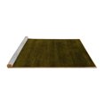 thumbnail image 2 of Ahgly Company Machine Washable Indoor Round Abstract Yellow Contemporary Area Rugs, 6' Round, 2 of 4