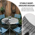thumbnail image 2 of Modern Elephant Round Tablecloth for 45-54 Inch Tables, Fitted Table Cover with Elastic Edge, Grey Modern Art Bathtub Waterproof Outdoor Table Cloth Protector for Patio Garden Dinner Picnic, 2 of 9