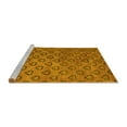 thumbnail image 2 of Ahgly Company Machine Washable Indoor Rectangle Abstract Yellow Modern Area Rugs, 2' x 5', 2 of 4