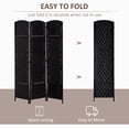 thumbnail image 4 of HOMCOM 3 Panel Folding Room Divider Privacy Screen Indoor Home Decoration, 4 of 10