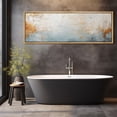 thumbnail image 4 of IDEA4WALL Extra Large Framed Canvas Print Wall Art Elegant Abstract Multicolor Watercolor Fine Art Antique Wall Decorative Horizon Mixed Color Painting Artwork Relax/Calm for Rooms - 60"x20", 4 of 5