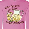 thumbnail image 4 of Inktastic When Life Gives You Lemons, Make Lemonade Long Sleeve T-Shirt, 4 of 5