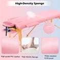 thumbnail image 5 of TrumanPick Massage Table Portable Esthetician Bed Adjustable Lash Bed 2 Fold with Non-Woven Bag 24 inch, Pink, 5 of 7