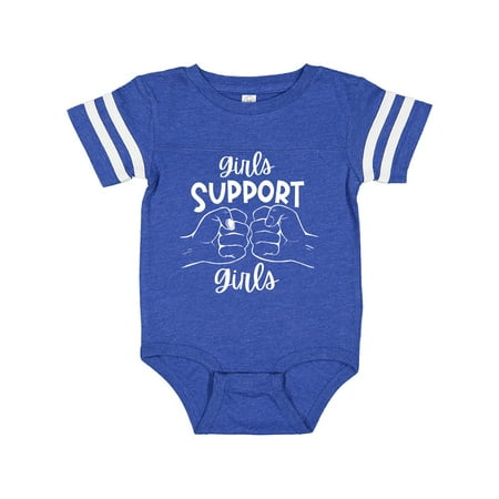 

Inktastic Girls Support Girls Fist Bump Gift Baby Boy or Baby Girl Bodysuit