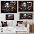 thumbnail image 4 of Designart "Bohemian captivate Forest Tapestry II" Abstract Floater Framed Canvas Print, 4 of 7