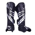 thumbnail image 4 of Espinilleras Muay Thai Kickboxing DYNWAVEMX almohadillas de protección para el empeine de Las piernas M Plata Negro, 4 of 8