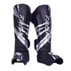thumbnail image 4 of Espinilleras de Muay Thai Zulema Plata Negro para Kickboxing y Artes Marciales, 4 of 8