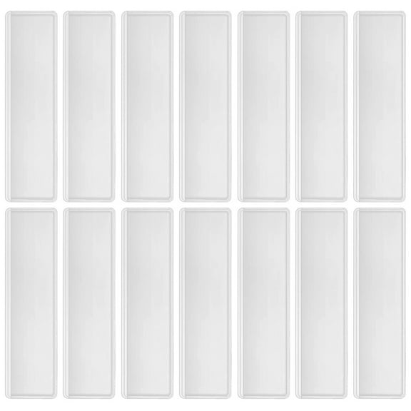 TOYMYTOY 15 Sheets Clear Label Holder Transparent PVC Labeling Pockets for General Users in Office
