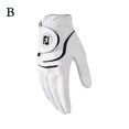 thumbnail image 2 of Guantes de golf para ciclismo al aire libre, de cuero, antideslizantes, transpirables, para hombre y mujer, color blanco y negro., 2 of 2