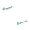 thumbnail image 2 of Cateissary Colgador de pared 6 ganchos Estante Estantes colgantes ajustables Ventosa Toalla sin clavos Succionador de plástico Tipo de bloqueo Verde 2Conjunto, 2 of 6