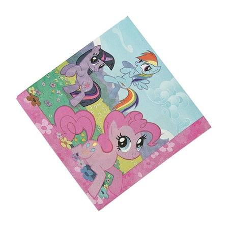 My Little Pony Magic Lunch Napkins for Birthday - Party Supplies - Licensed Tableware - Licensed Napkins - Birthday - 16 Pieces
