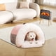 thumbnail image 4 of Caseta Semicerrada para Perro con Asa | Perrera Acogedora con Base Antideslizante para Gatos y Perros | Cueva de Peluche Autocalentable y Relajante | Refugio Portátil y Acogedor para Mascotas En Invi, 4 of 6