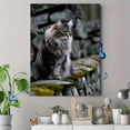 thumbnail image 4 of Fluffy Cat Portrait Canvas Wall Art，Animal Decor for Living Room Bedroom Office Study Room, 4 of 8