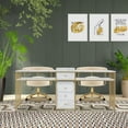 thumbnail image 3 of BarberPub 78.7" Width 2 Position Nail Desk,  Double Manicure Table for Nail Tech, 3 of 9